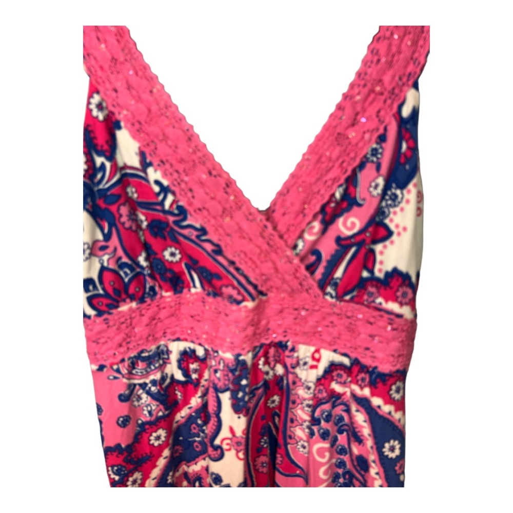 😊2 FOR $25- Joyous & Free Sequin Sun Dress. Pink NWT